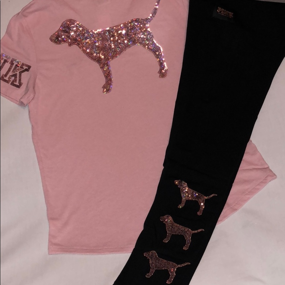Pink dog set